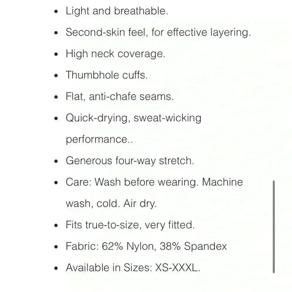 NWT ZYIA Black Adapt Long Sleeve T size XXL - Picture 5 of 10